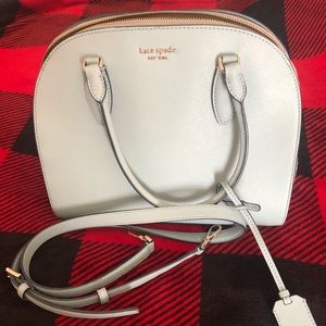 Powder blue leather/suede Kate Spade purse